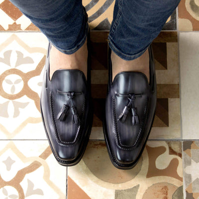 Men's Loafer Shoes Patina Goodyear Welt Grey 5410 2- MERRIMIUM