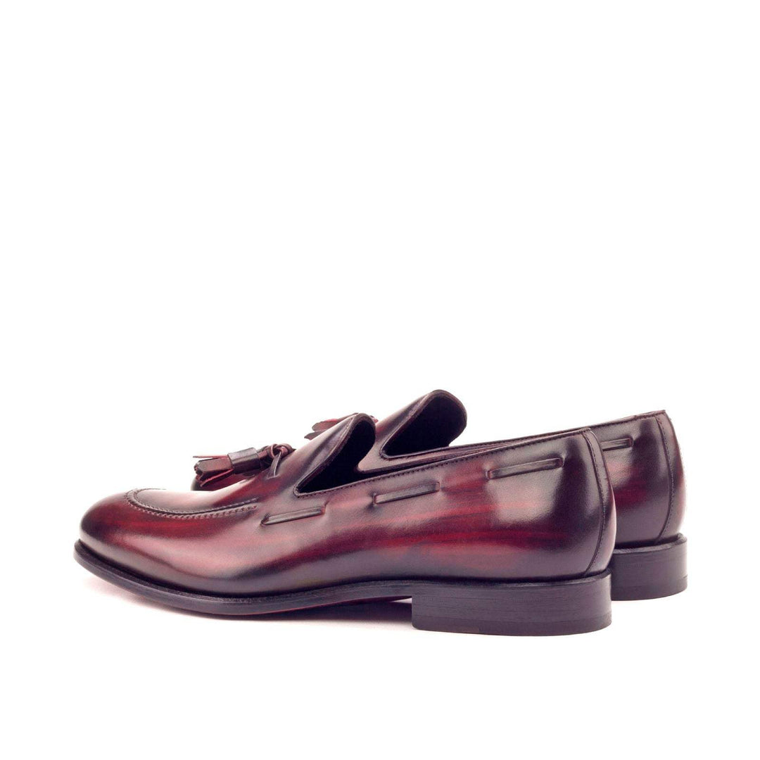 Men's Loafer Shoes Patina Leather Burgundy 2919 4- MERRIMIUM