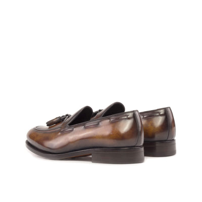 Men's Loafer Shoes Patina Leather Goodyear Welt Burgundy 5273 4- MERRIMIUM