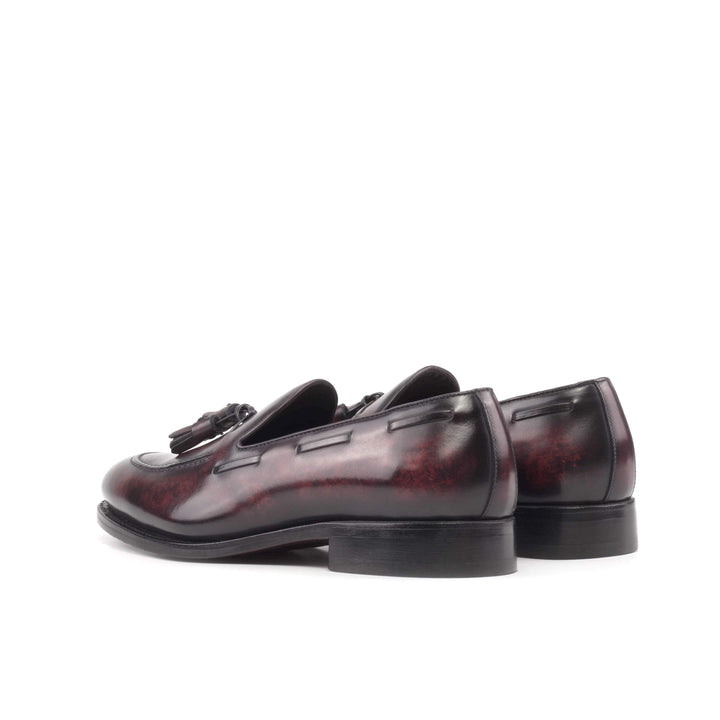 Men's Loafer Shoes Patina Leather Goodyear Welt Burgundy 5694 4- MERRIMIUM