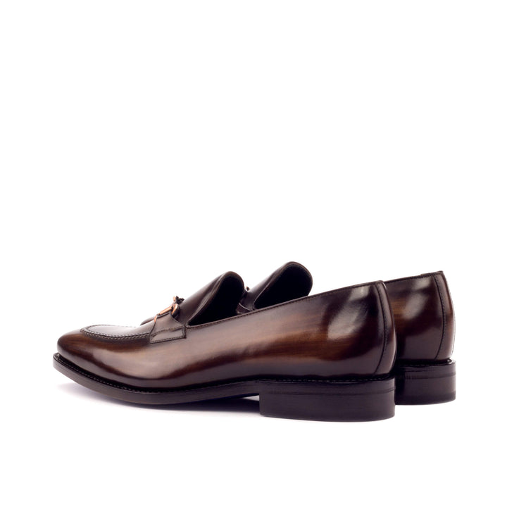 Men's Loafer Shoes Patina Leather Goodyear Welt Dark Brown 3270 4- MERRIMIUM