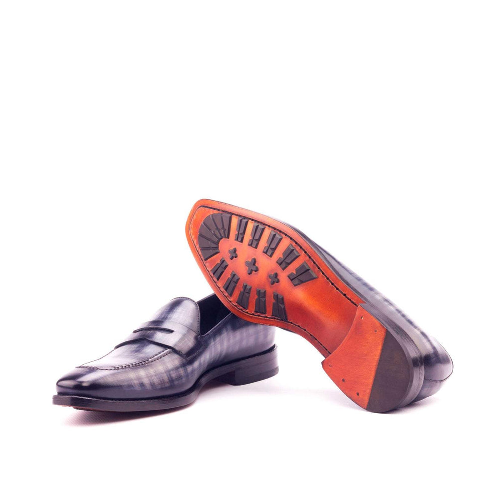 Men's Loafer Shoes Patina Leather Grey 3034 2- MERRIMIUM