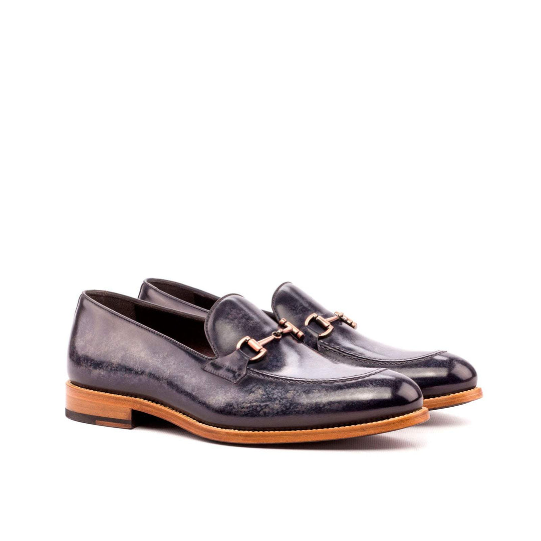Men's Loafer Shoes Patina Leather Grey 3558 3- MERRIMIUM