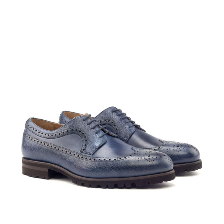 Men's Longwing Blucher Shoes Leather Blue 2785 3- MERRIMIUM