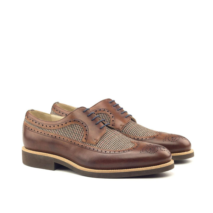 Men's Longwing Blucher Shoes Leather Brown 2939 3- MERRIMIUM