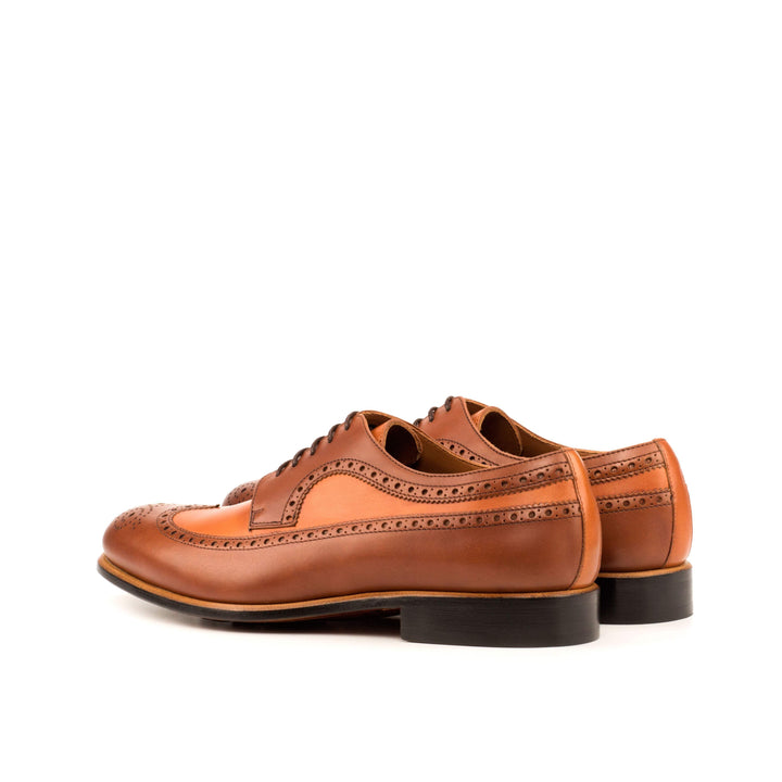Men's Longwing Blucher Shoes Leather Brown 3742 4- MERRIMIUM