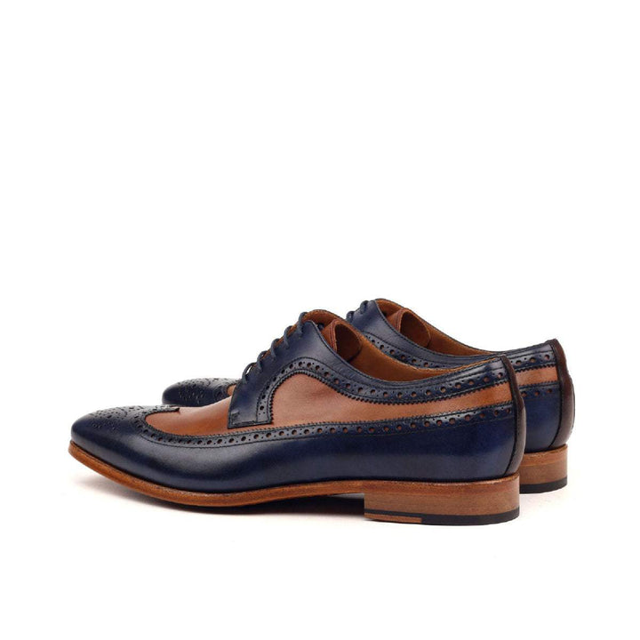 Men's Longwing Blucher Shoes Leather Brown Dark Brown 2392 4- MERRIMIUM