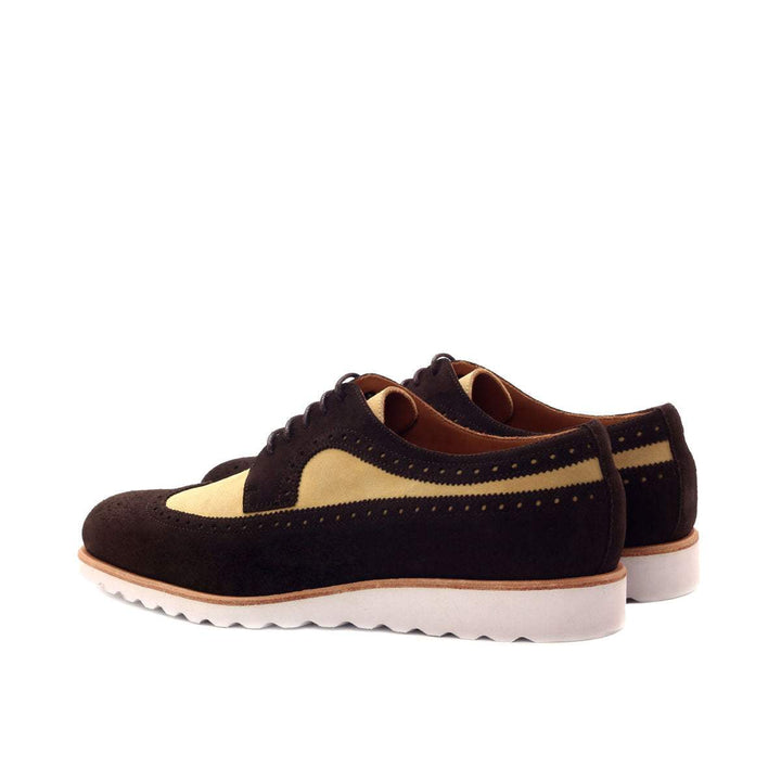 Men's Longwing Blucher Shoes Leather Brown Dark Brown 2529 4- MERRIMIUM