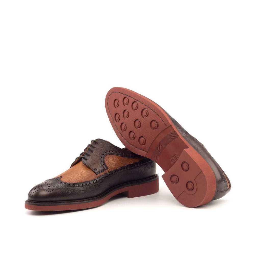 Men's Longwing Blucher Shoes Leather Brown Dark Brown 2633 2- MERRIMIUM