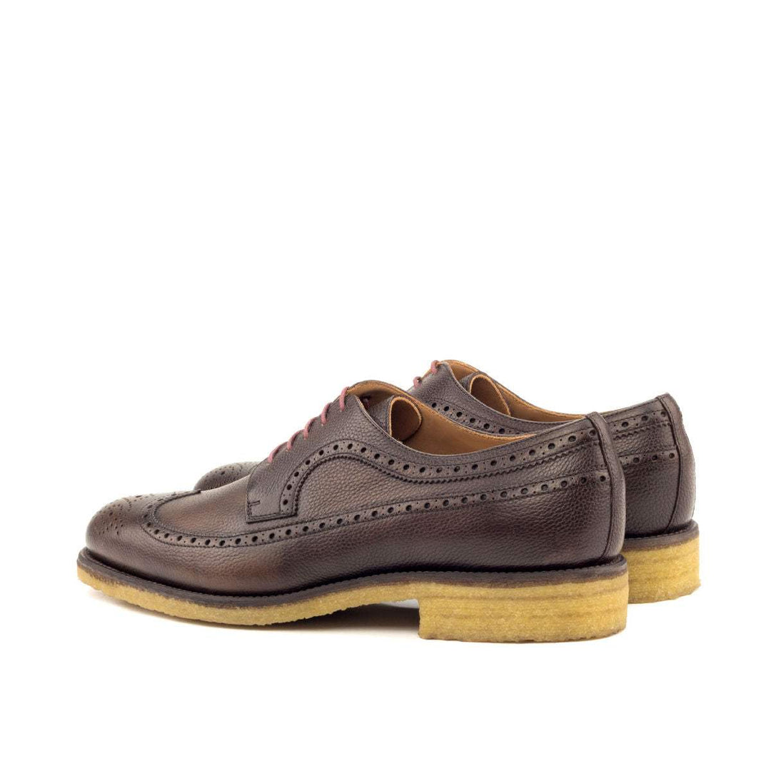 Men's Longwing Blucher Shoes Leather Dark Brown 2742 4- MERRIMIUM