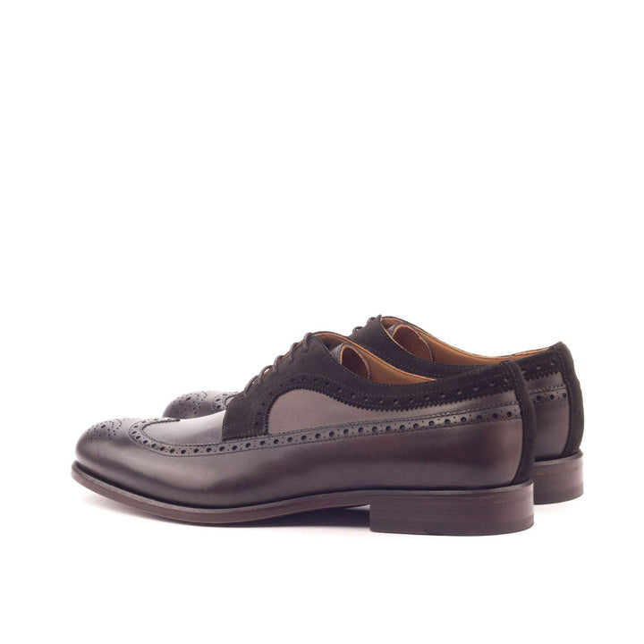 Men's Longwing Blucher Shoes Leather Dark Brown 3131 4- MERRIMIUM