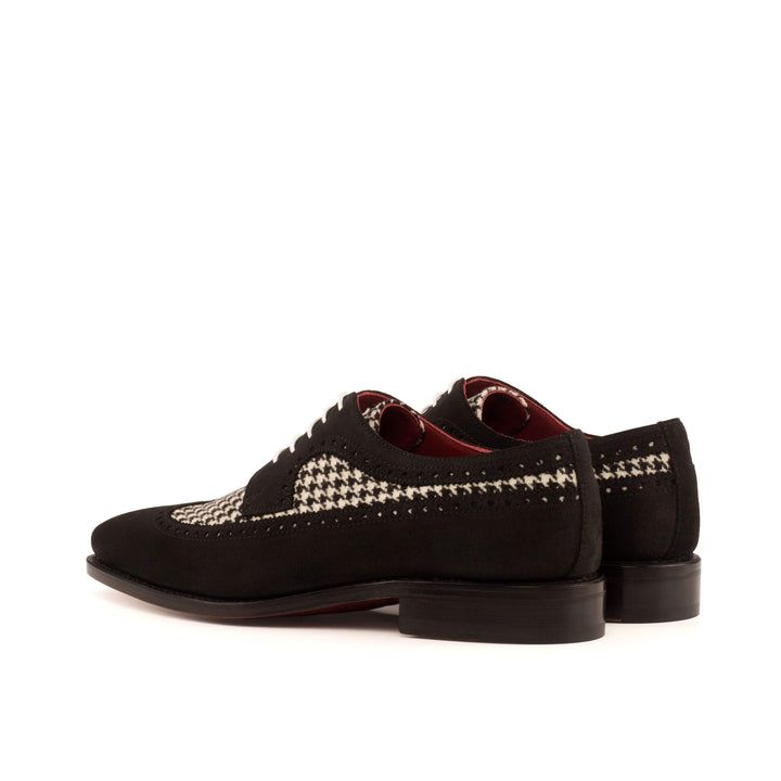 Men's Longwing Blucher Shoes Leather Goodyear Welt Black 4024 4- MERRIMIUM