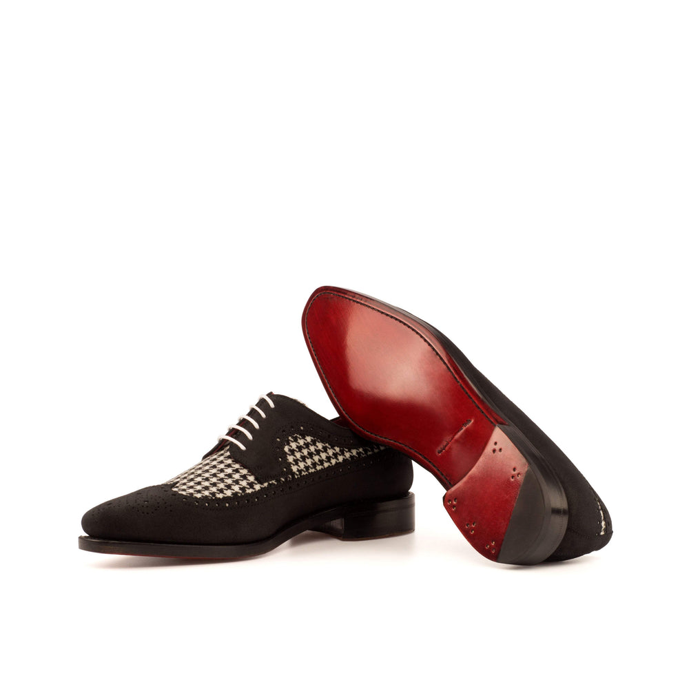 Men's Longwing Blucher Shoes Leather Goodyear Welt Black 4024 2- MERRIMIUM
