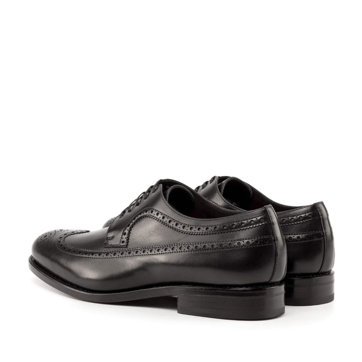 Men's Longwing Blucher Shoes Leather Goodyear Welt Black 5024 4- MERRIMIUM