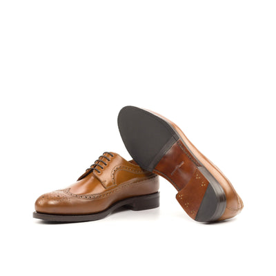 Men's Longwing Blucher Shoes Leather Goodyear Welt Brown 4756 2- MERRIMIUM