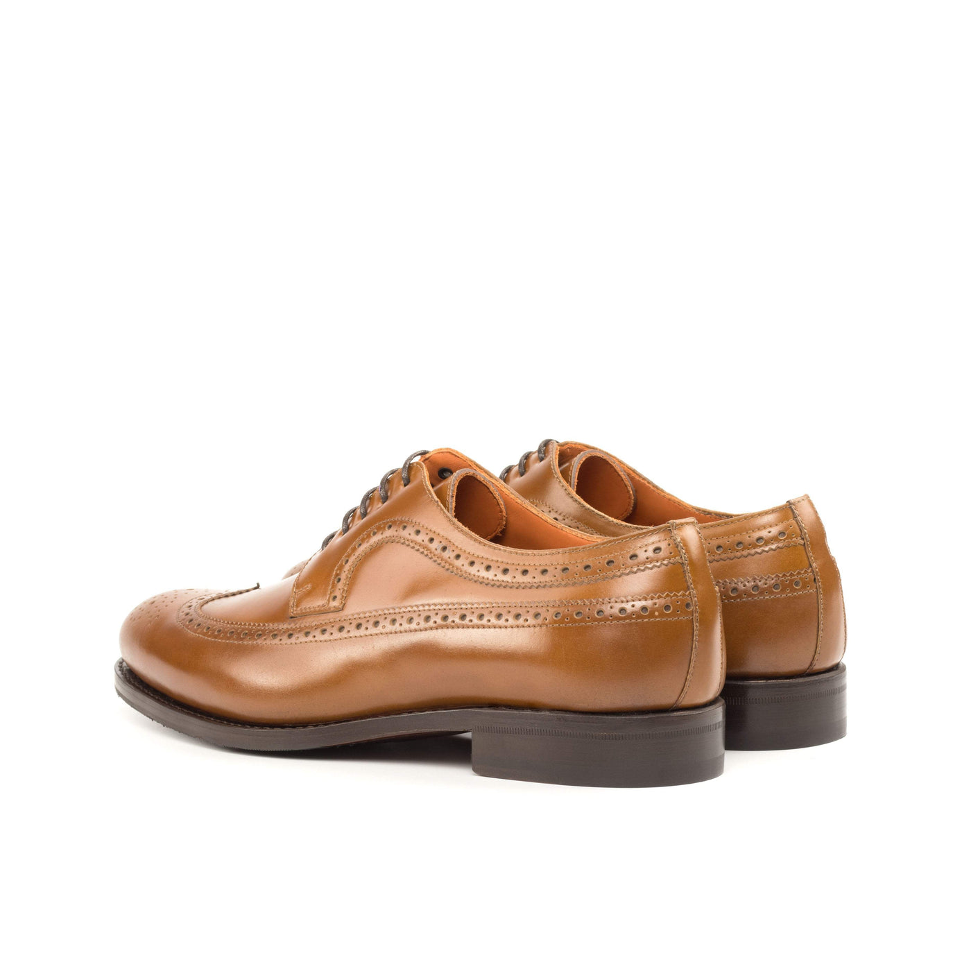 Men's Longwing Blucher Shoes Leather Goodyear Welt Brown 4756 4- MERRIMIUM