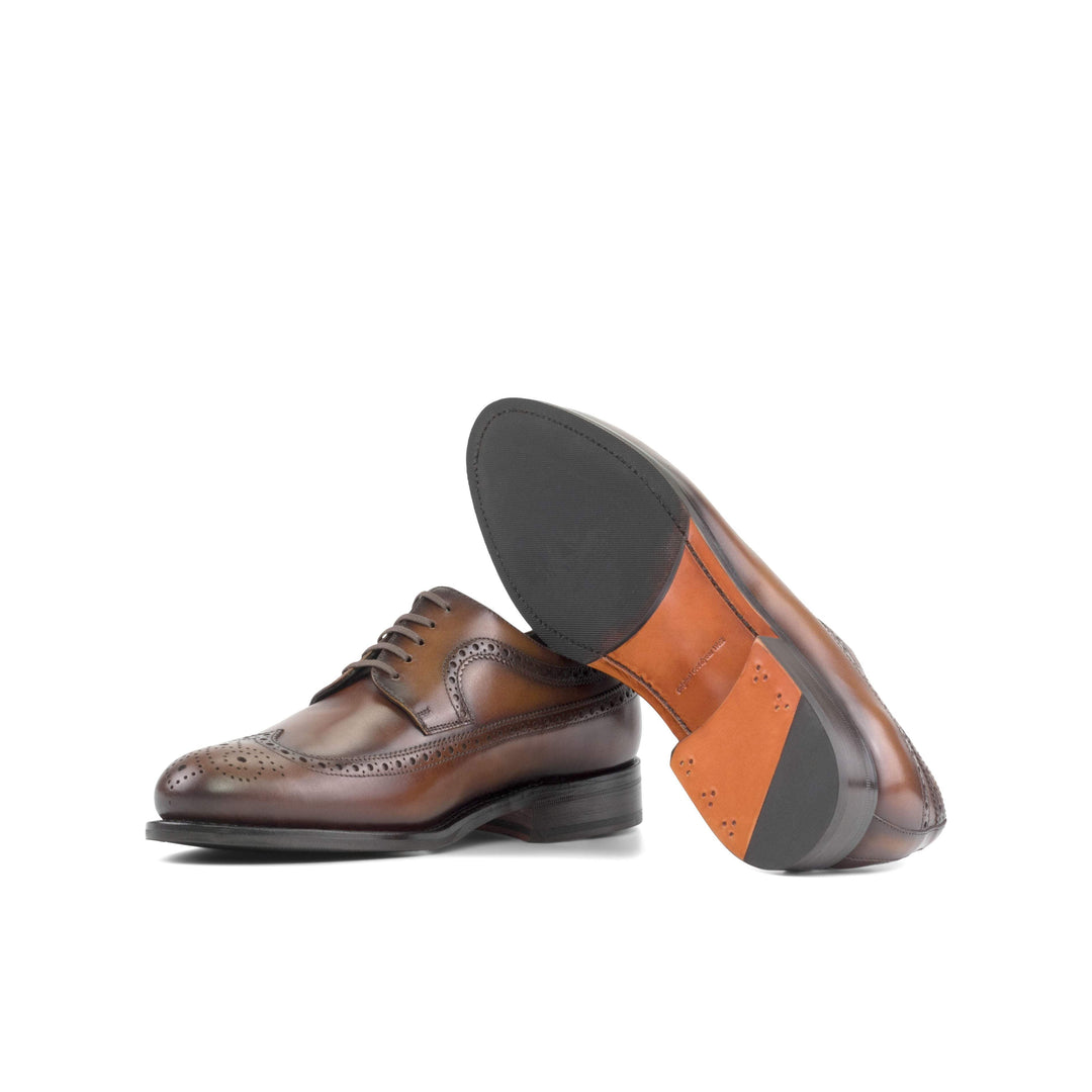 Men's Longwing Blucher Shoes Leather Goodyear Welt Brown 5409 3- MERRIMIUM