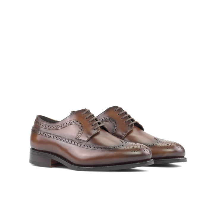 Men's Longwing Blucher Shoes Leather Goodyear Welt Brown 5409 6- MERRIMIUM