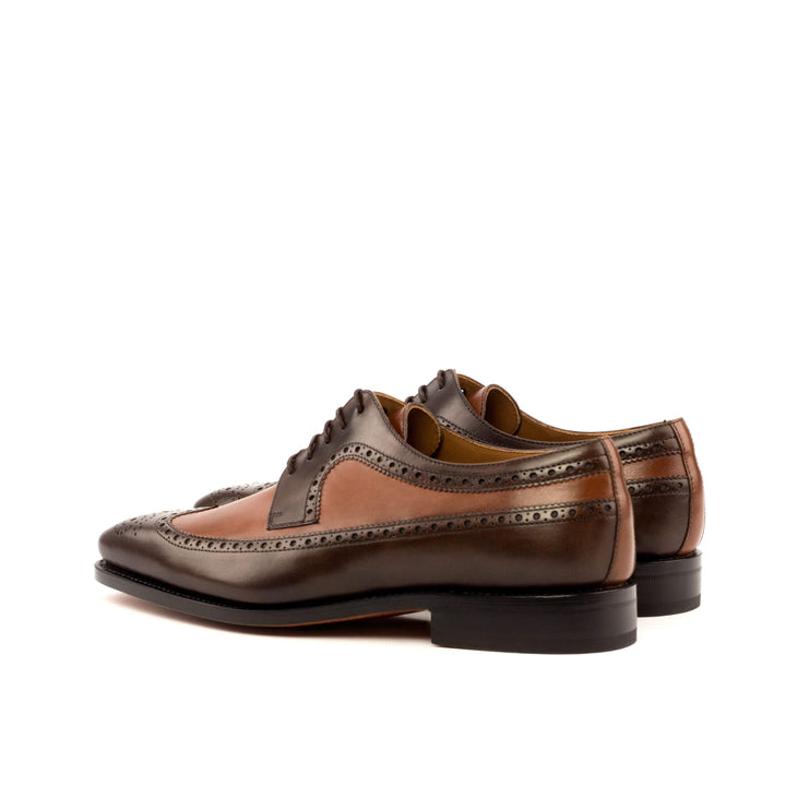 Men's Longwing Blucher Shoes Leather Goodyear Welt Brown Dark Brown 3521 4- MERRIMIUM