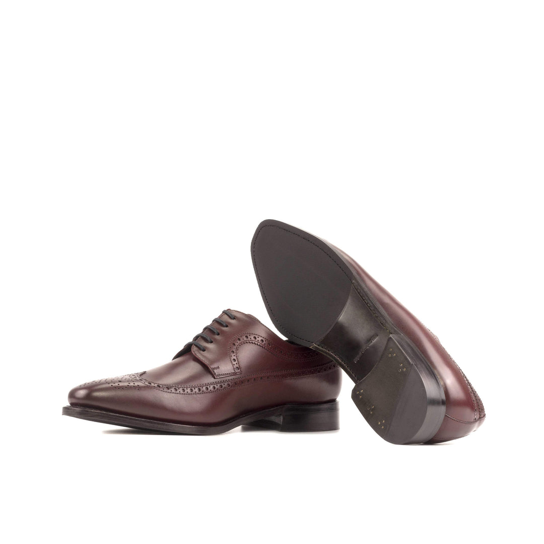 Men's Longwing Blucher Shoes Leather Goodyear Welt Burgundy 5513 3- MERRIMIUM