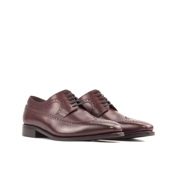 Men's Longwing Blucher Shoes Leather Goodyear Welt Burgundy 5513 6- MERRIMIUM