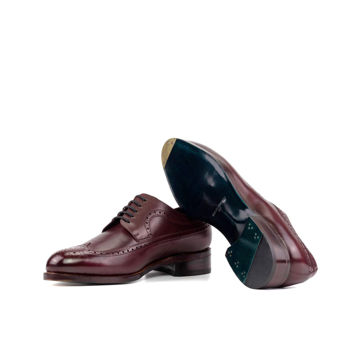 Men's Longwing Blucher Shoes Leather Goodyear Welt Burgundy 5568 3- MERRIMIUM