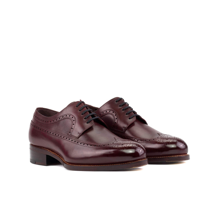 Men's Longwing Blucher Shoes Leather Goodyear Welt Burgundy 5568 6- MERRIMIUM
