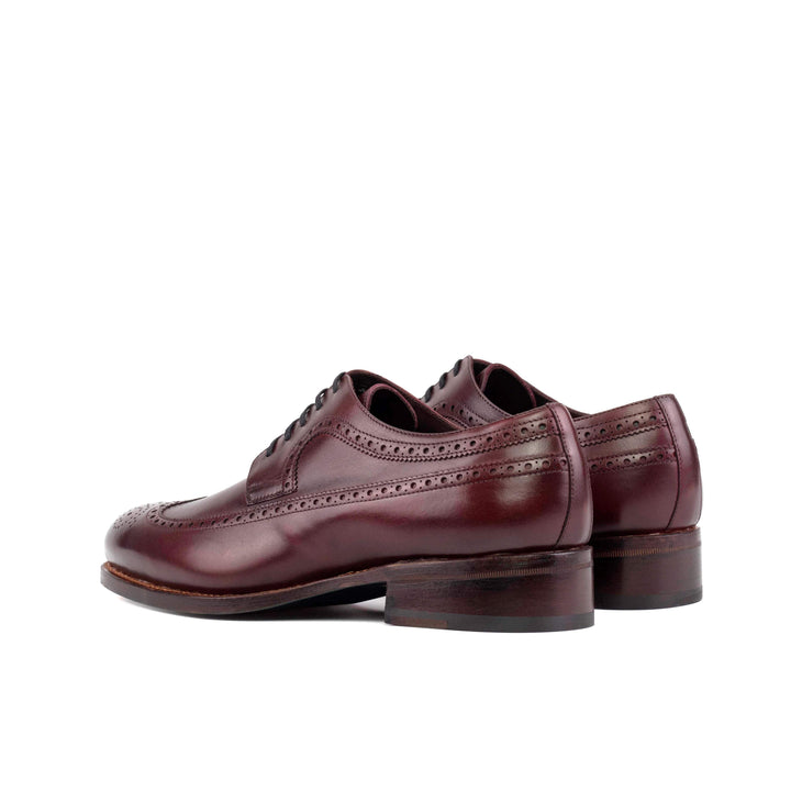 Men's Longwing Blucher Shoes Leather Goodyear Welt Burgundy 5568 4- MERRIMIUM