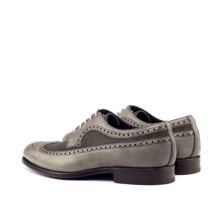 Men's Longwing Blucher Shoes Leather Grey 2707 4- MERRIMIUM