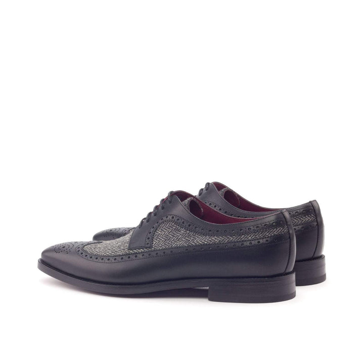 Men's Longwing Blucher Shoes Leather Grey Black 3036 4- MERRIMIUM