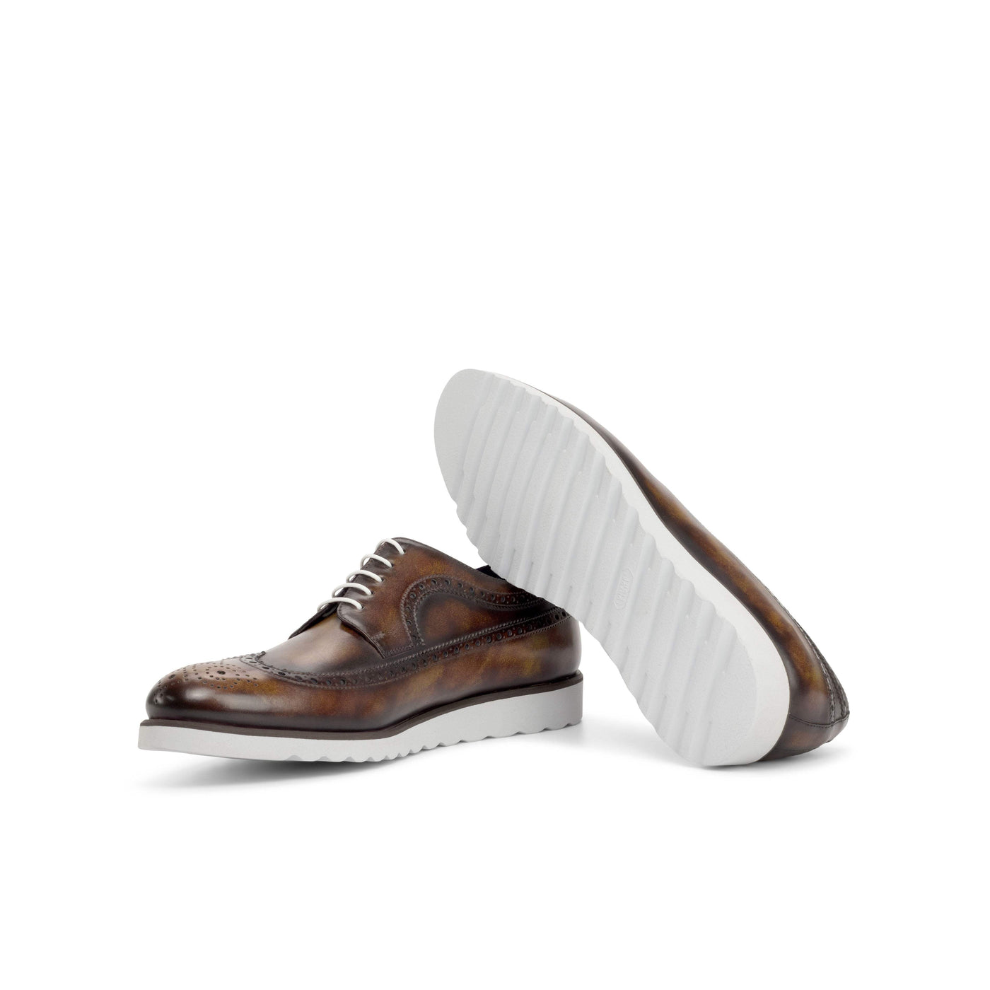 Men's Longwing Blucher Shoes Patina Burgundy 4846 2- MERRIMIUM