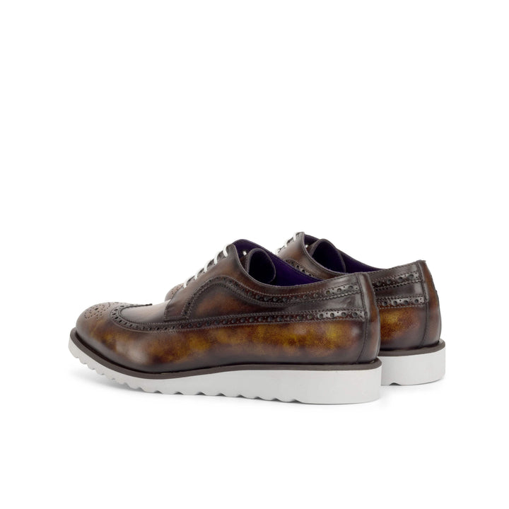Men's Longwing Blucher Shoes Patina Burgundy 4846 4- MERRIMIUM
