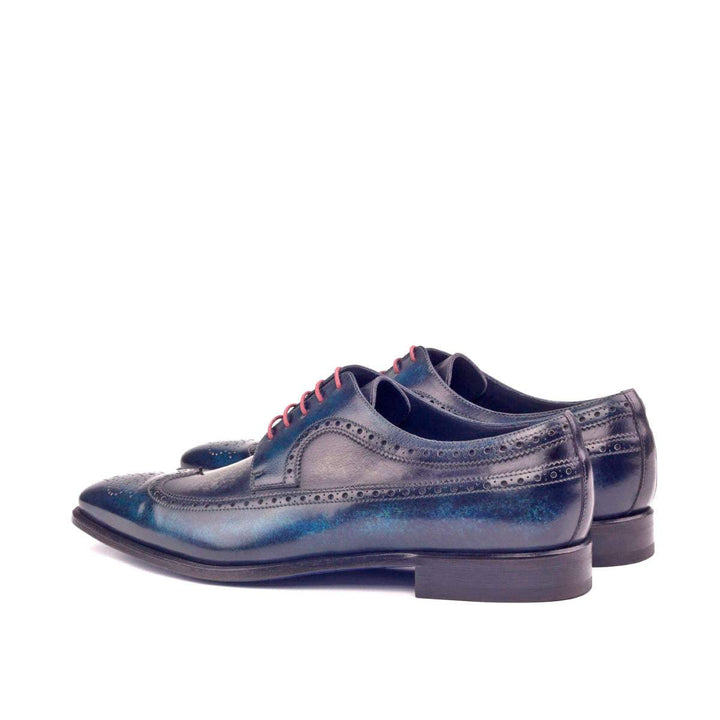 Men's Longwing Blucher Shoes Patina Leather Blue Grey 2612 4- MERRIMIUM