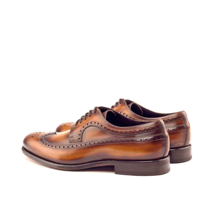 Men's Longwing Blucher Shoes Patina Leather Brown 2909 4- MERRIMIUM