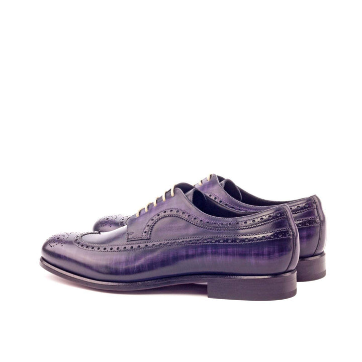Men's Longwing Blucher Shoes Patina Leather Violet 3166 4- MERRIMIUM
