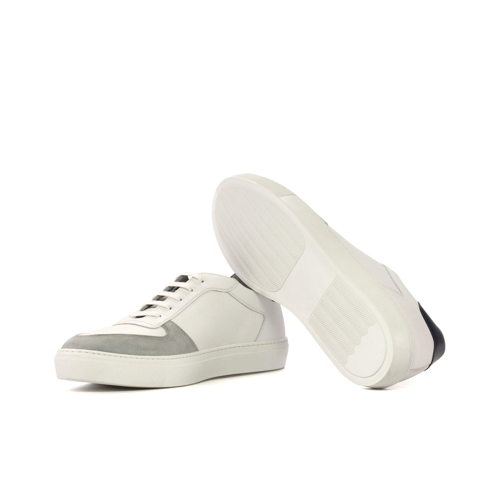 Men's Low Top Trainer Shoes Leather Grey 5229 2- MERRIMIUM
