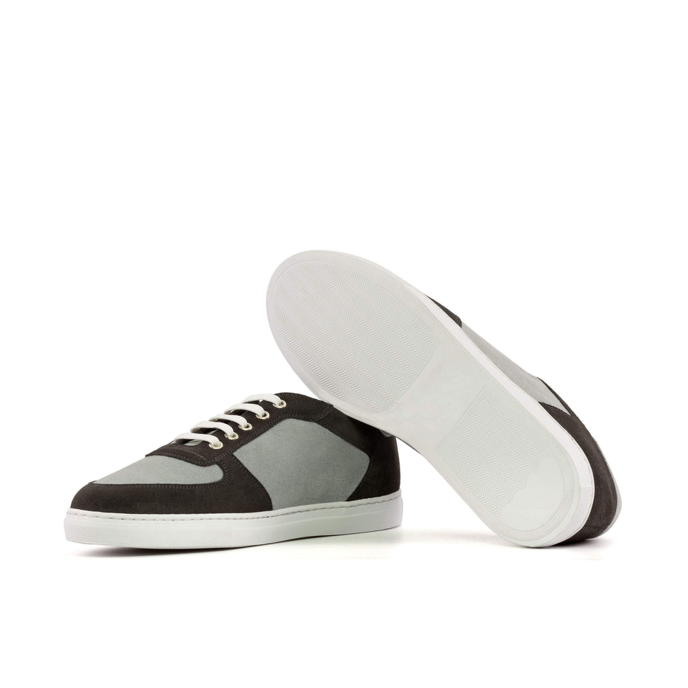 Men's Low Top Trainer Shoes Leather Grey 5607 2- MERRIMIUM