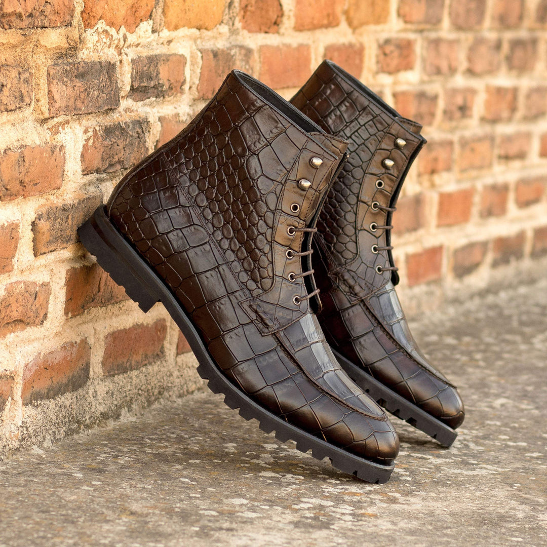 Men's Moc Boots Leather Brown Dark Brown 5301 1- MERRIMIUM--GID-3145-5301