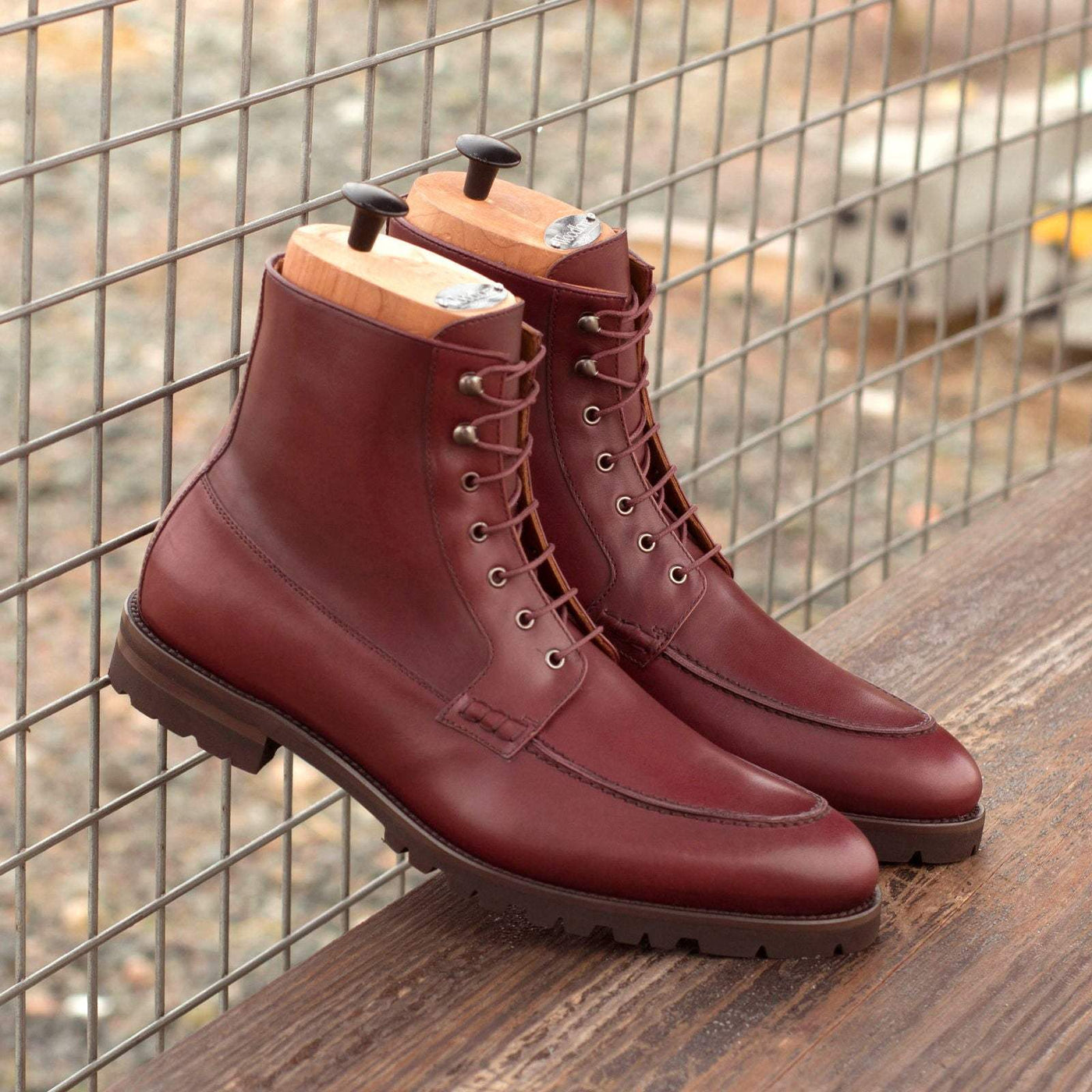 Men's Moc Boots Leather Burgundy 4040 1- MERRIMIUM--GID-3145-4040