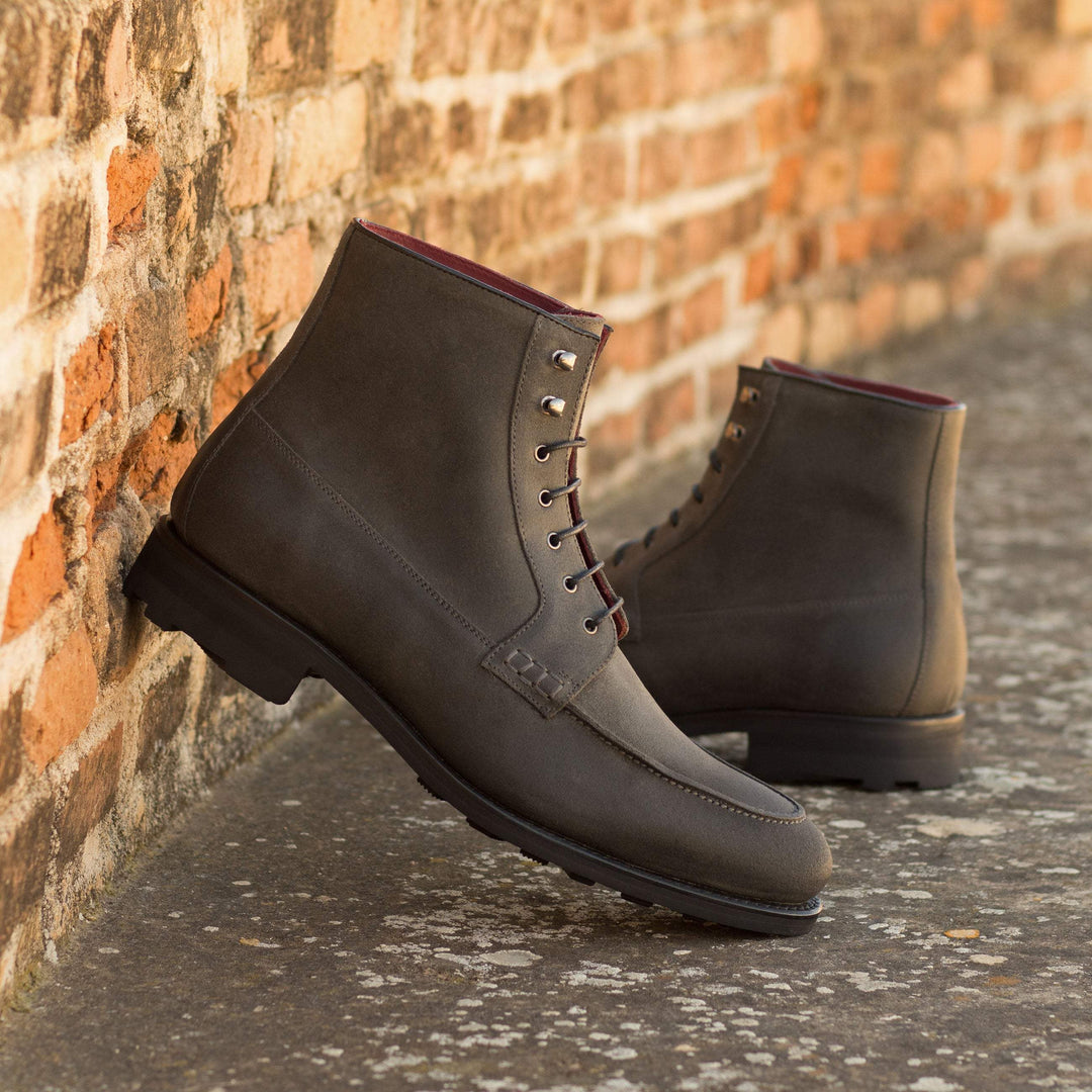 Men's Moc Boots Leather Goodyear Welt Black 5209 1- MERRIMIUM--GID-3146-5209