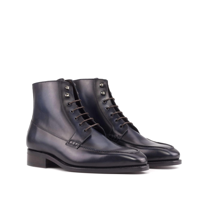 Men's Moc Boots Leather Goodyear Welt Blue 5567 6- MERRIMIUM