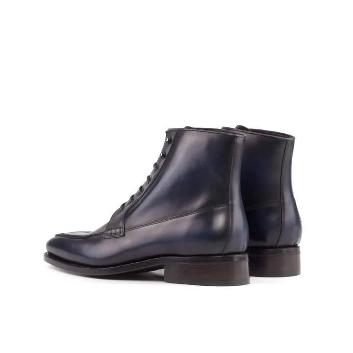 Men's Moc Boots Leather Goodyear Welt Blue 5567 4- MERRIMIUM