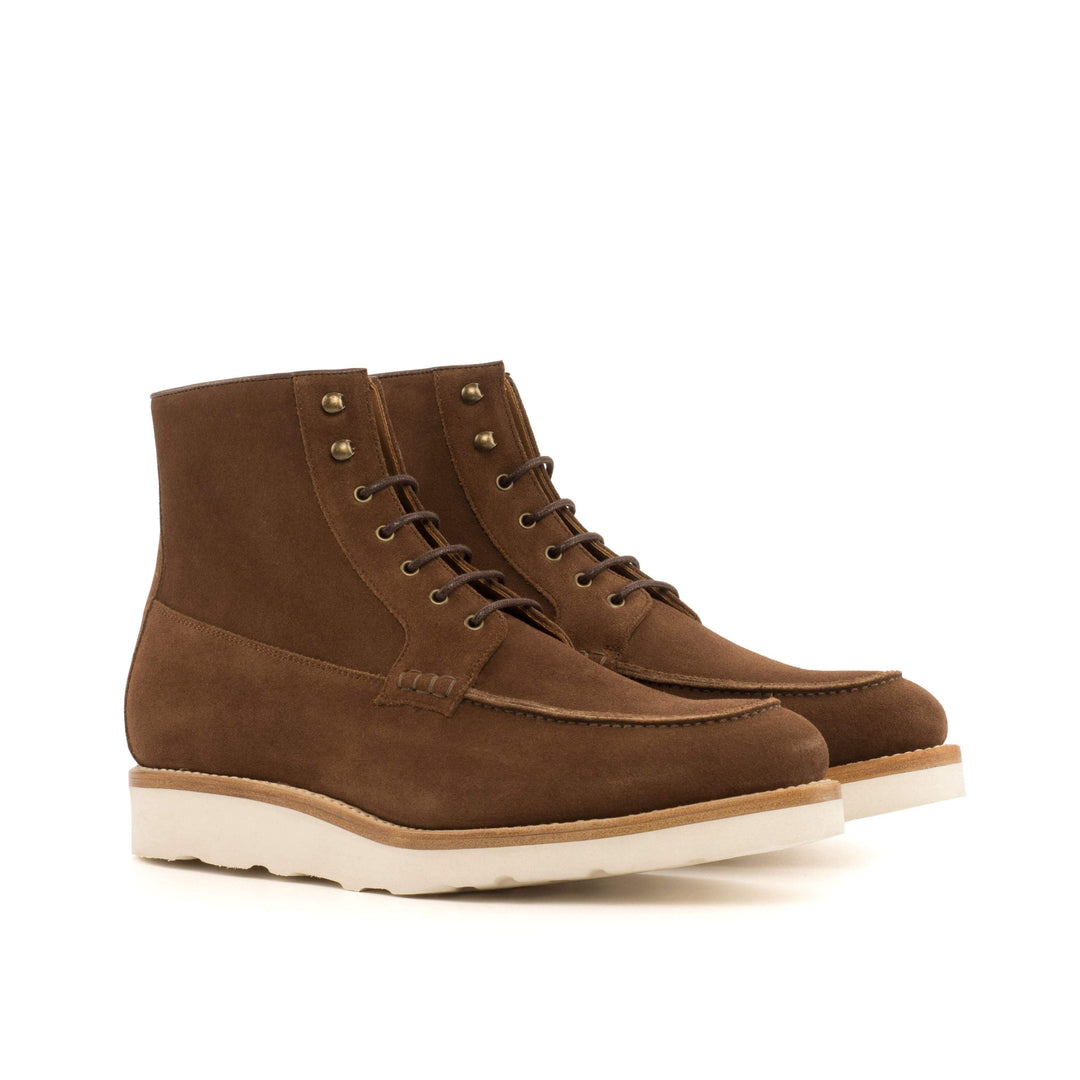 Men's Moc Boots Leather Goodyear Welt Brown 4041 3- MERRIMIUM