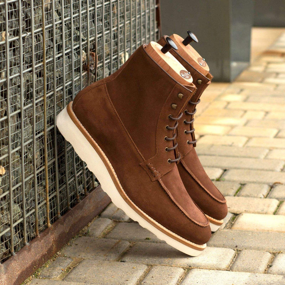 Men's Moc Boots Leather Goodyear Welt Brown 4041 1- MERRIMIUM--GID-3146-4041