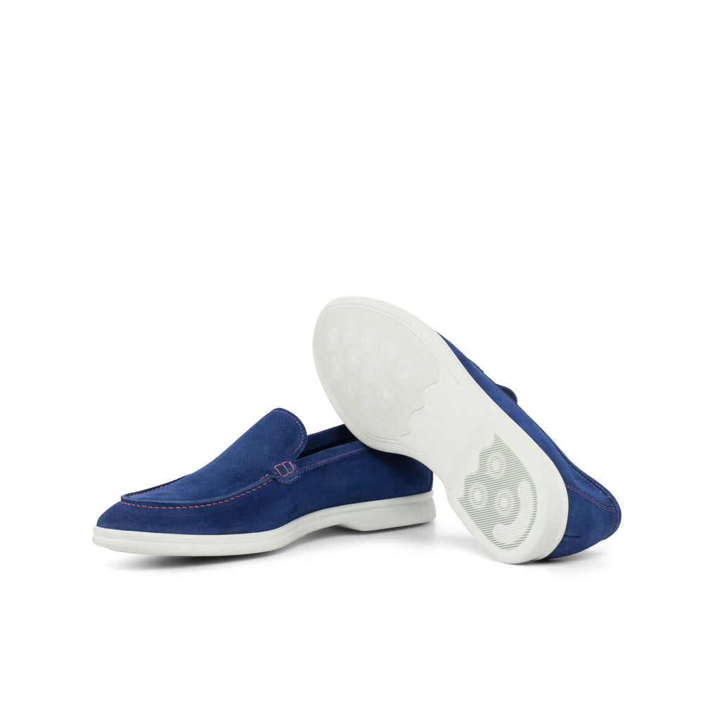 Men's Moccasin Flexible Shoes Leather Blue 4435 2- MERRIMIUM