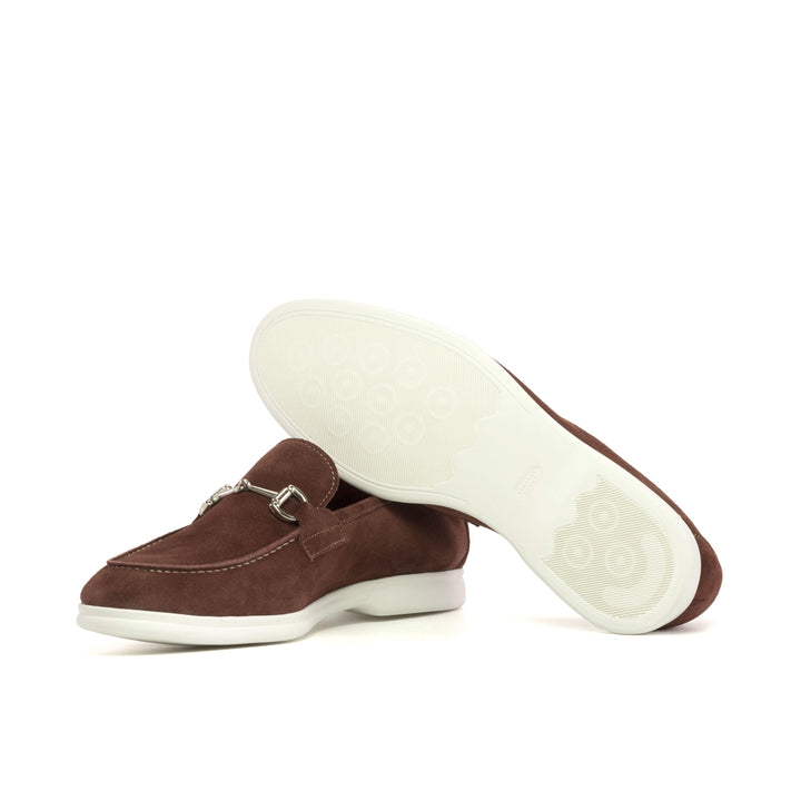 Men's Moccasin Flexible Shoes Leather Burgundy 5362 5- MERRIMIUM