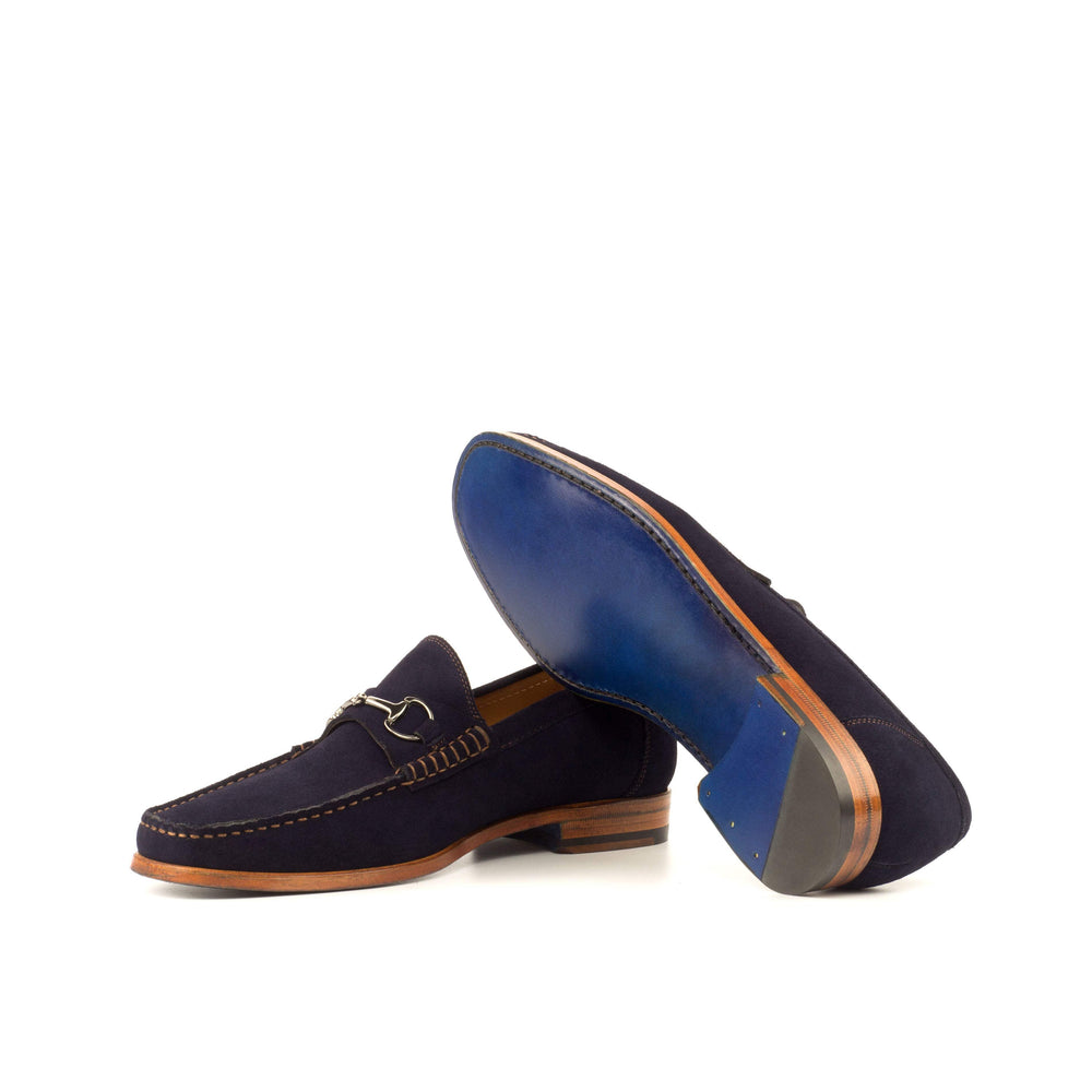 Men's Moccasin Shoes Leather Blue 3716 2- MERRIMIUM