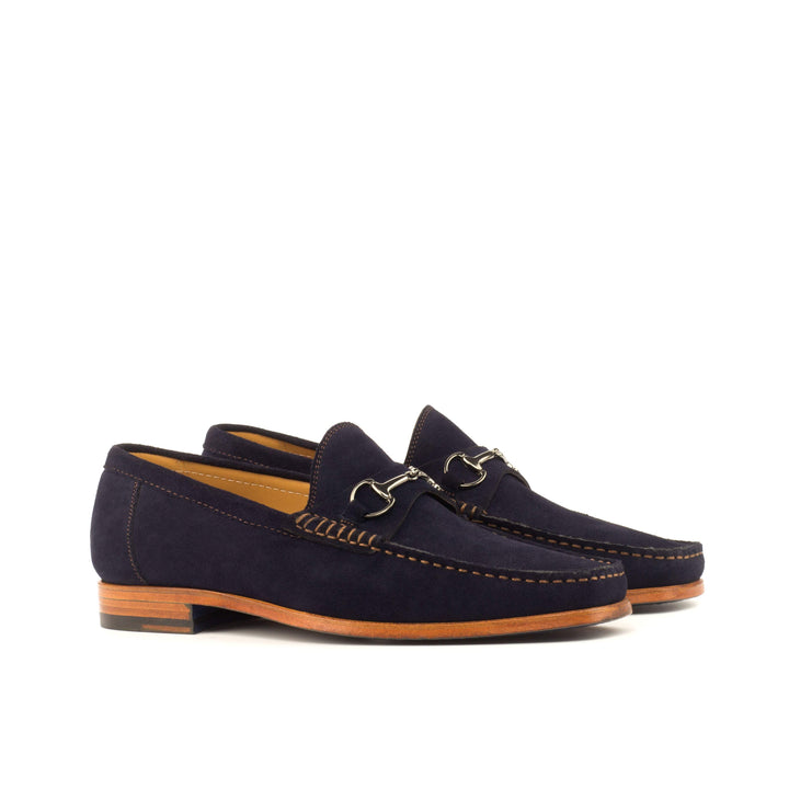 Men's Moccasin Shoes Leather Blue 3716 3- MERRIMIUM