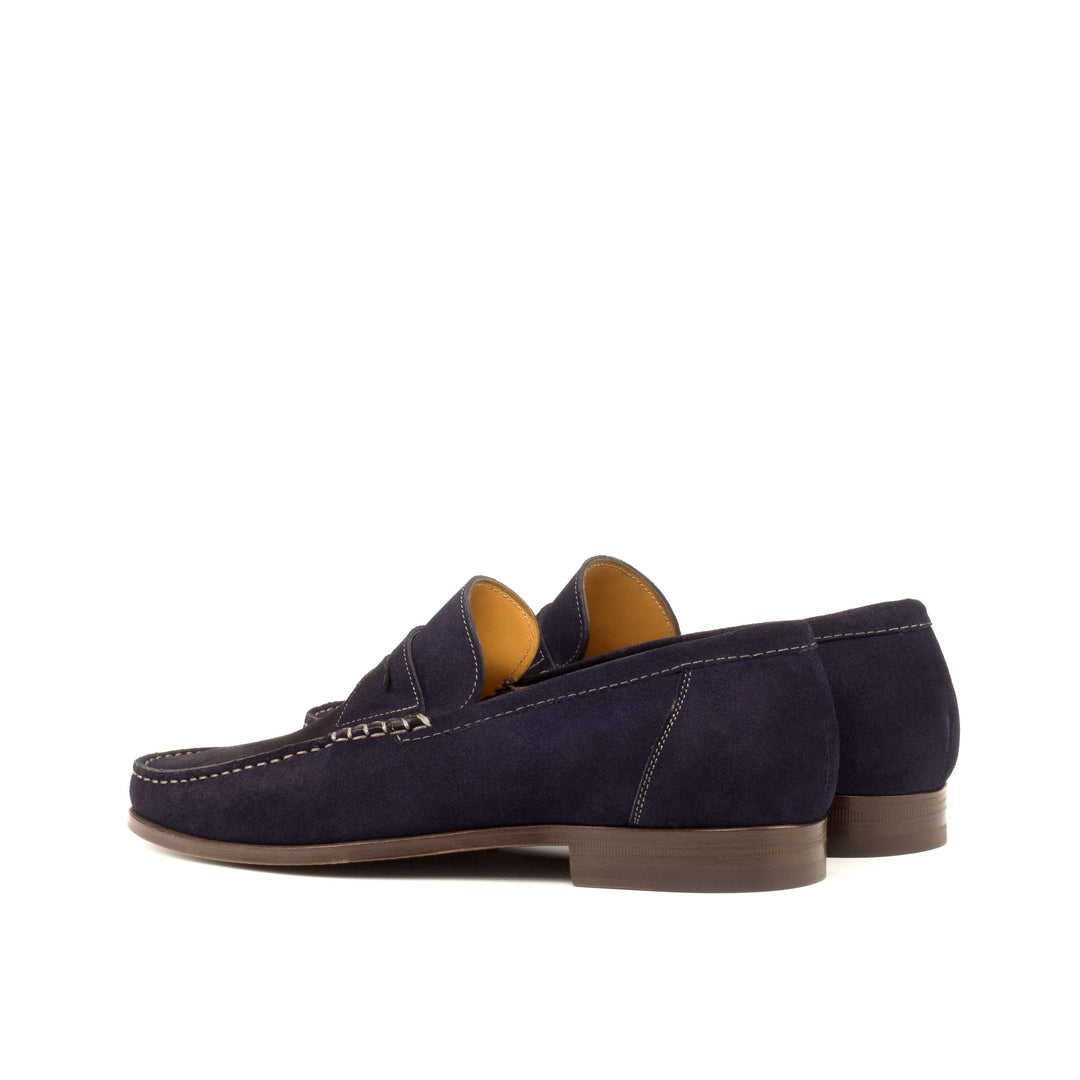 Men's Moccasin Shoes Leather Blue 3720 4- MERRIMIUM