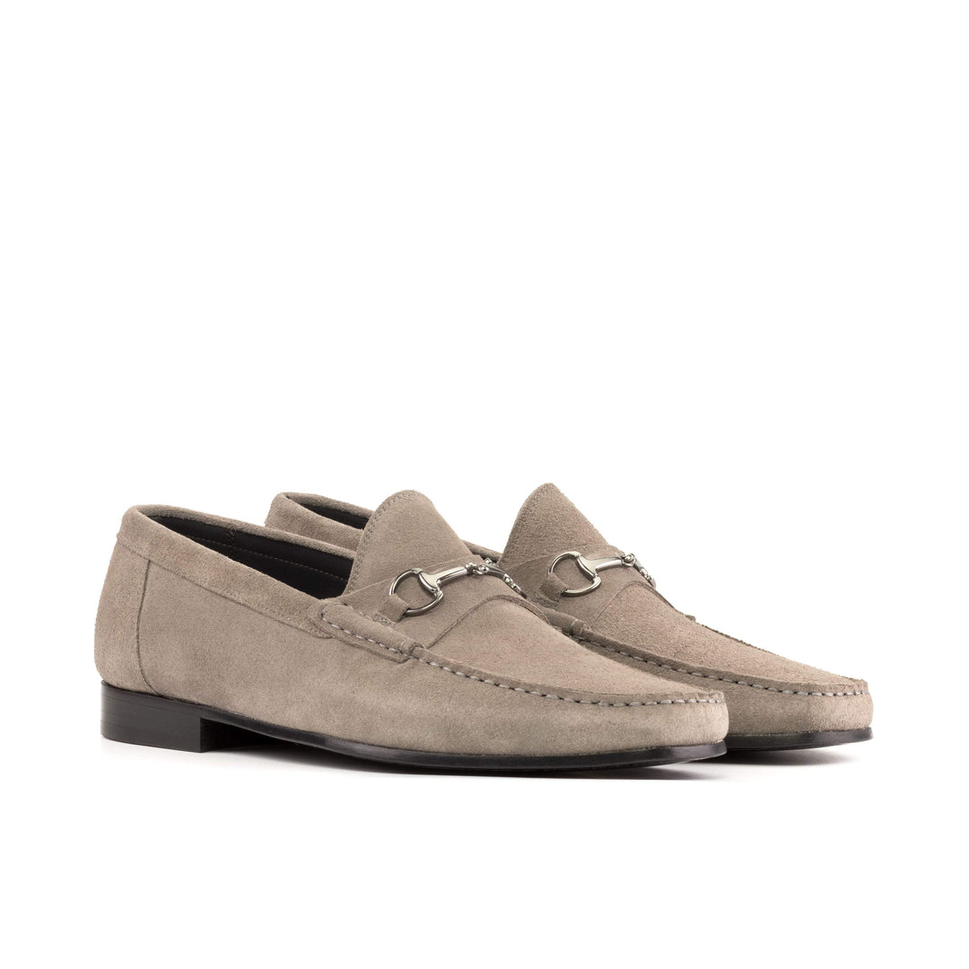 Men's Moccasin Shoes Leather Grey 5665 3- MERRIMIUM
